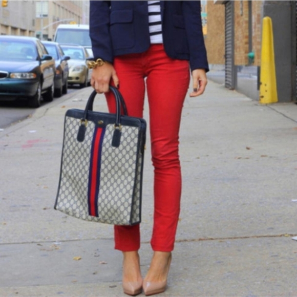 Authentic Vintage Gucci GG Monogram Supreme Sherry Web Ophidia Shopper Tote Bag - Picture 11 of 11